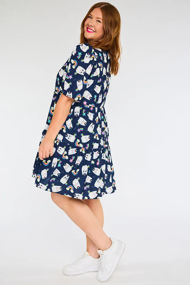 Jackson Caticorns Navy Dress