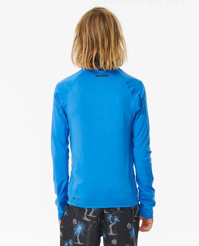 Rip Curl Brand Wave UPF Rash Vest Boy