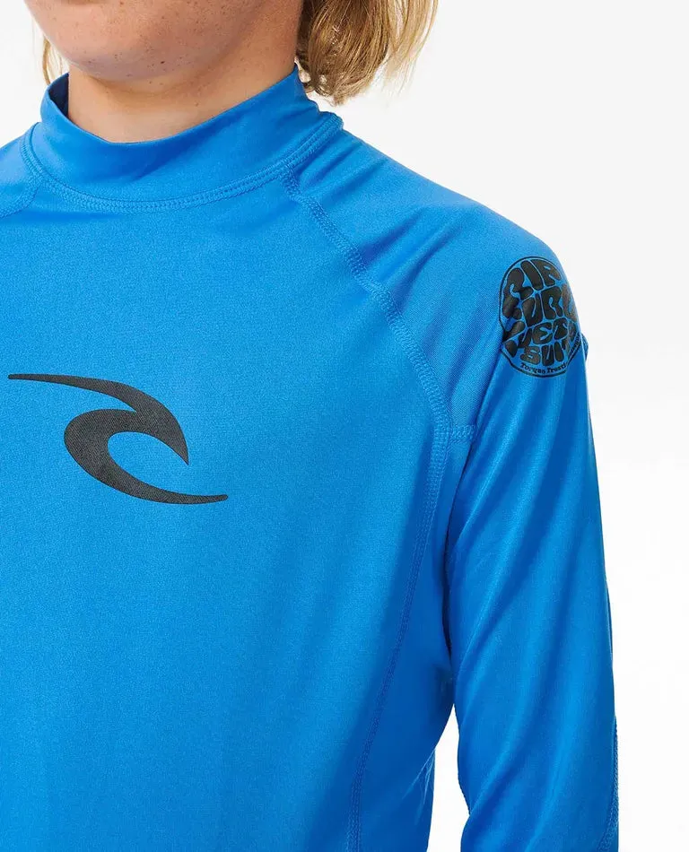 Rip Curl Brand Wave UPF Rash Vest Boy