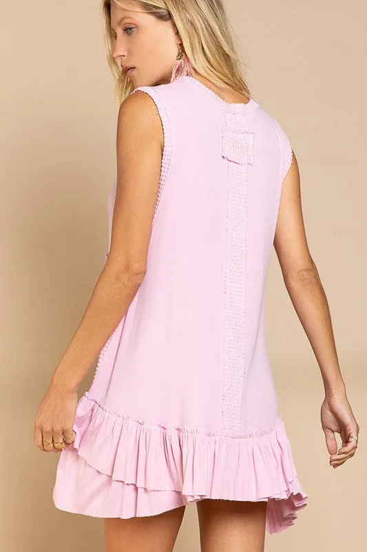 Ruffle Hem Tunic Dress