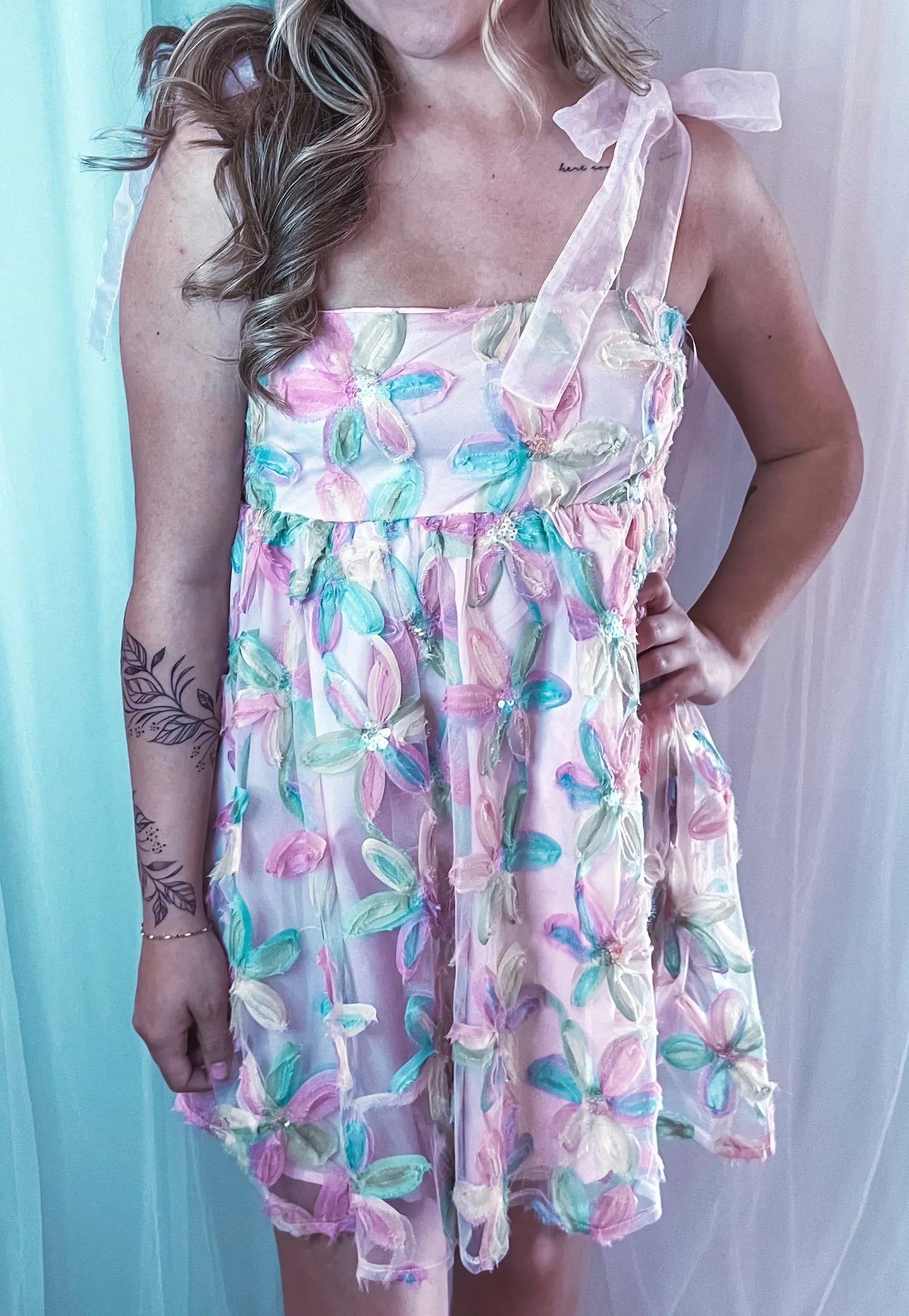 Spring Floral Mini Dress